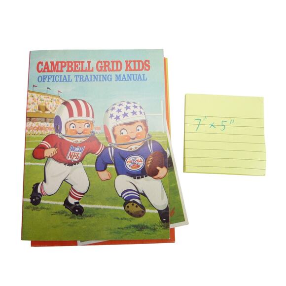 Vintage Campbell Soup Grid Kid Official Training Manual Club Pamphlet Membership - Picture 5 of 5